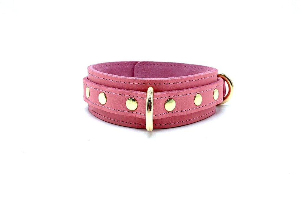 TANGO 7 Piece Italian Pink Leather Bondage Set