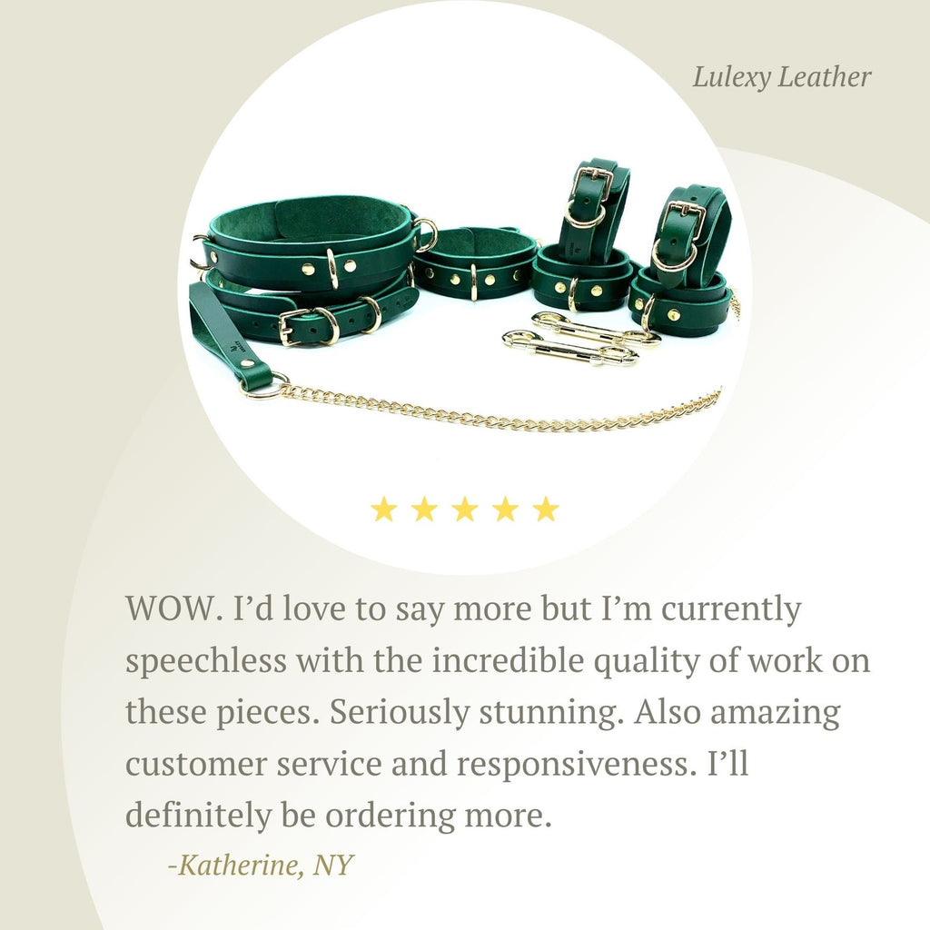 MONA 7-Piece Italian Leather Bondage Set
