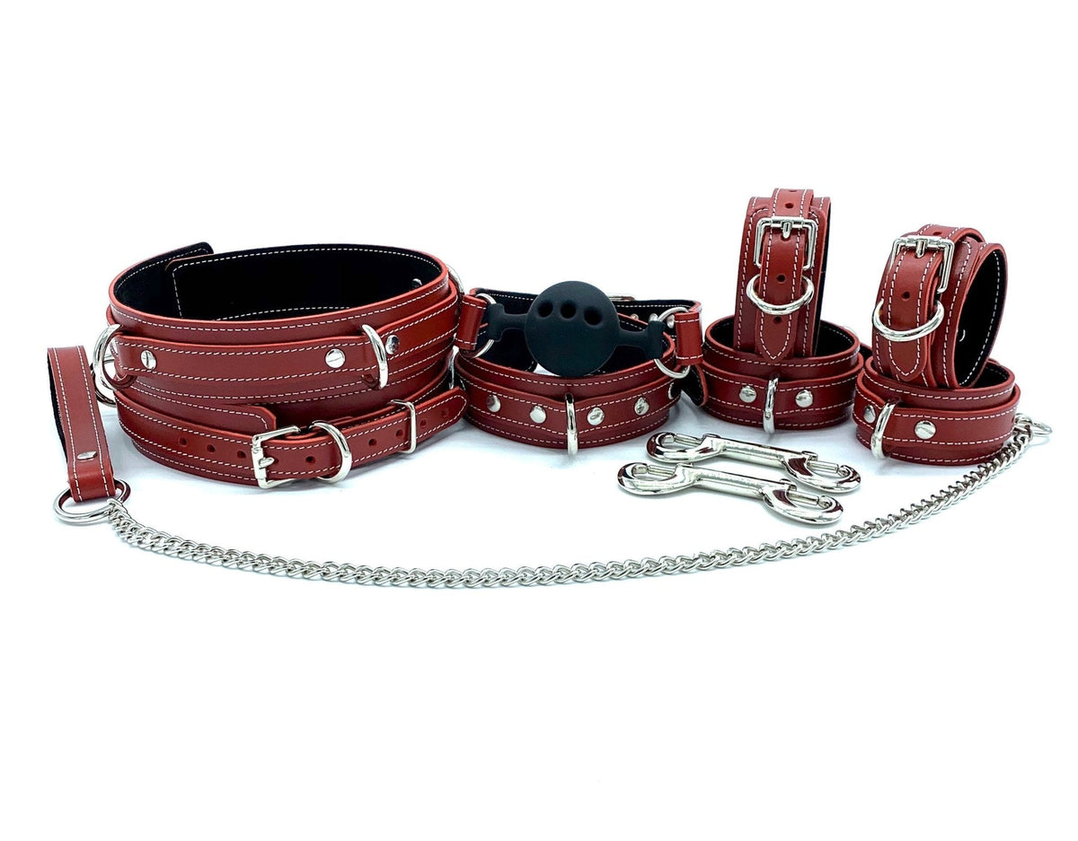 TANGO 8 Piece Italian Leather Bondage Set