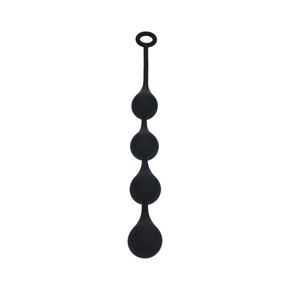 LEVELZ Waterdrop Silicone Anal Balls XLarge 50mm Black