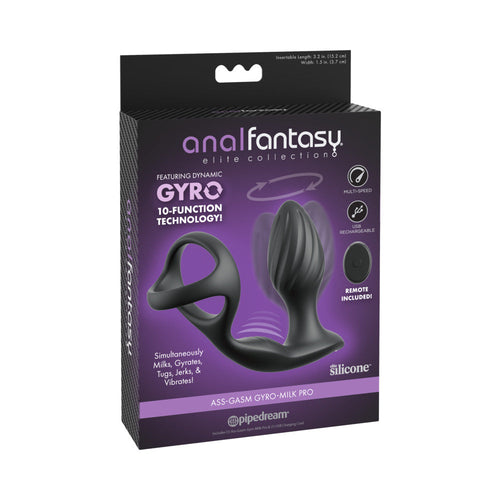 Anal Fantasy Elite Ass-Gasm Gyro-Milk Pro Black