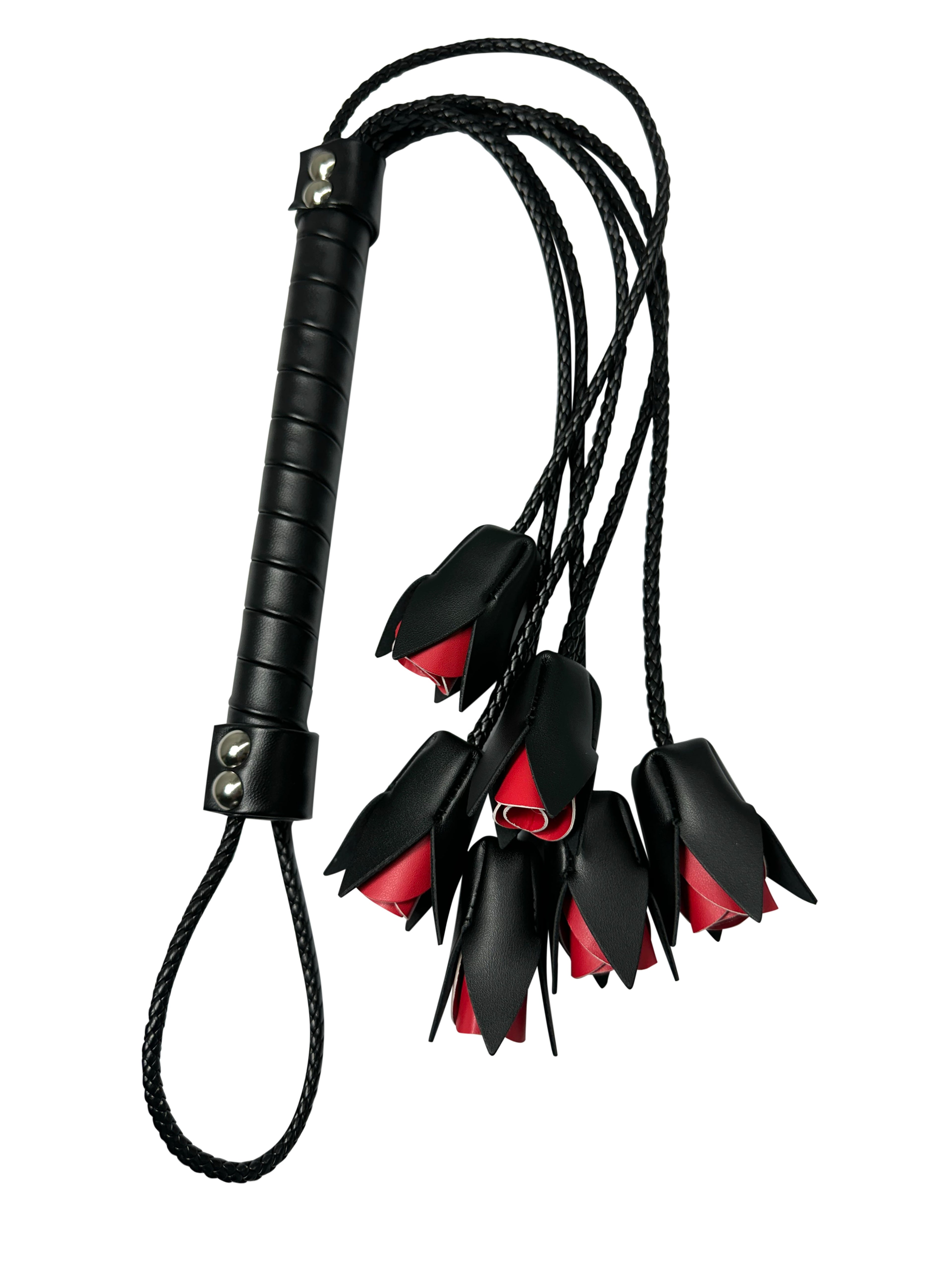 Romantic Rose Faux Leather Whip