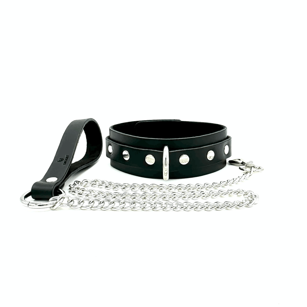 MONA Italian Leather Collar & Leash