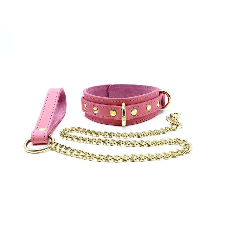 TANGO 7 Piece Italian Pink Leather Bondage Set