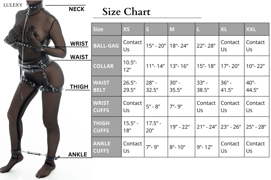 TANGO 7 Piece Italian Pink Leather Bondage Set