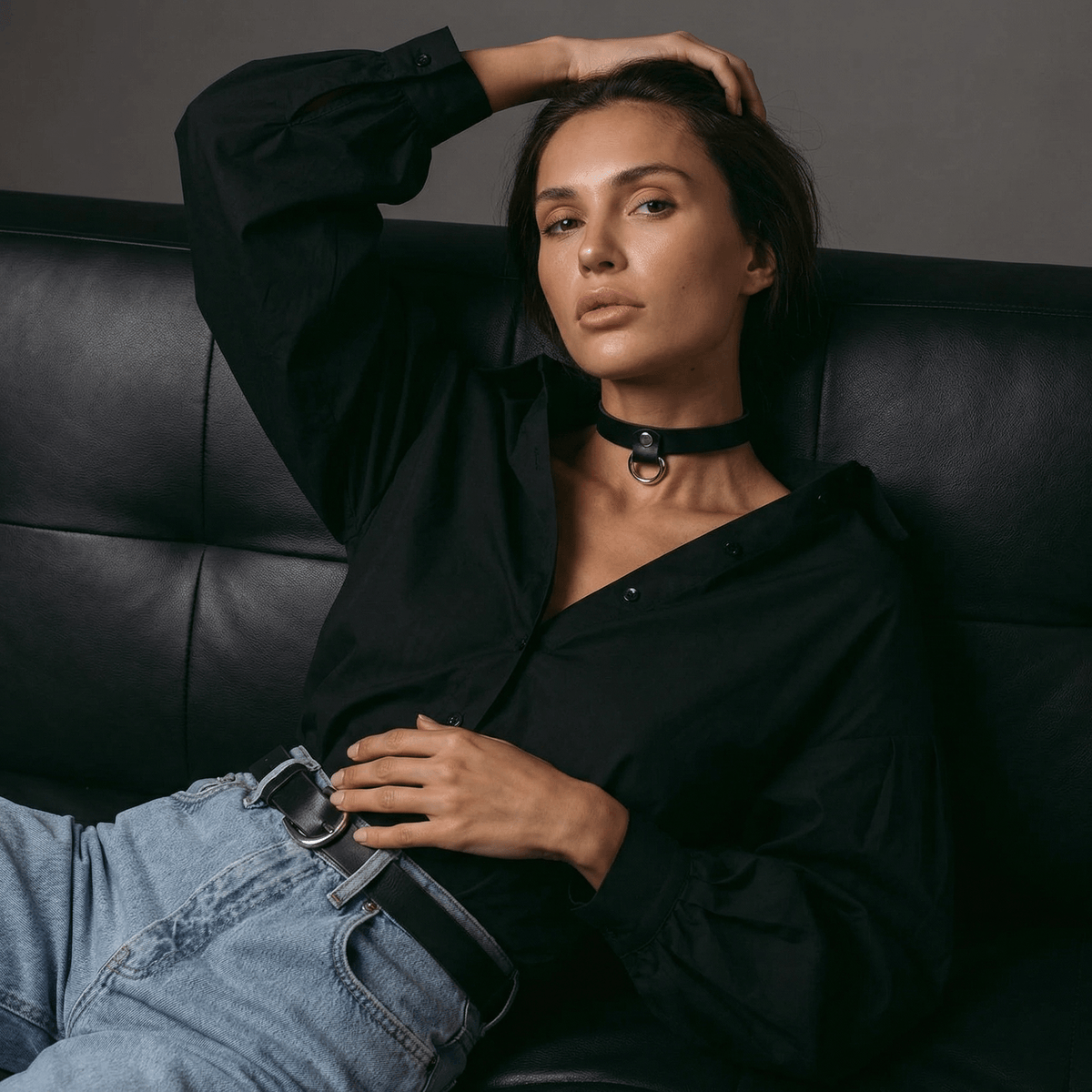 MAYA Italian Leather Day Collar