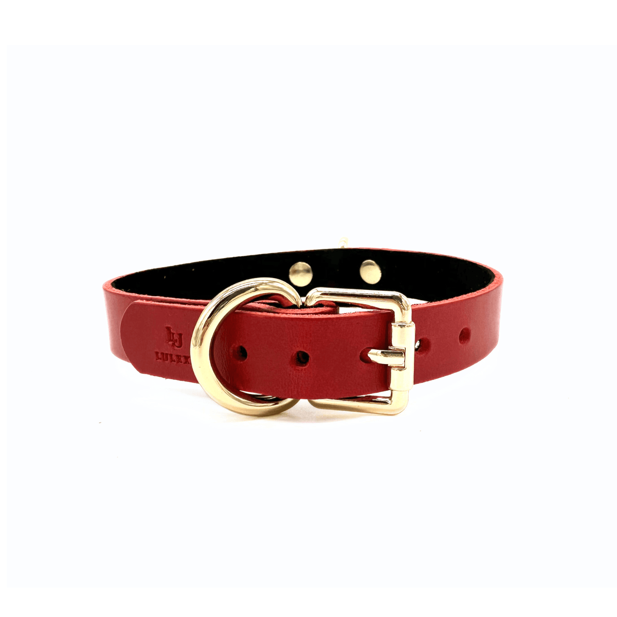 Mini D-Ring Italian Leather Day Collar