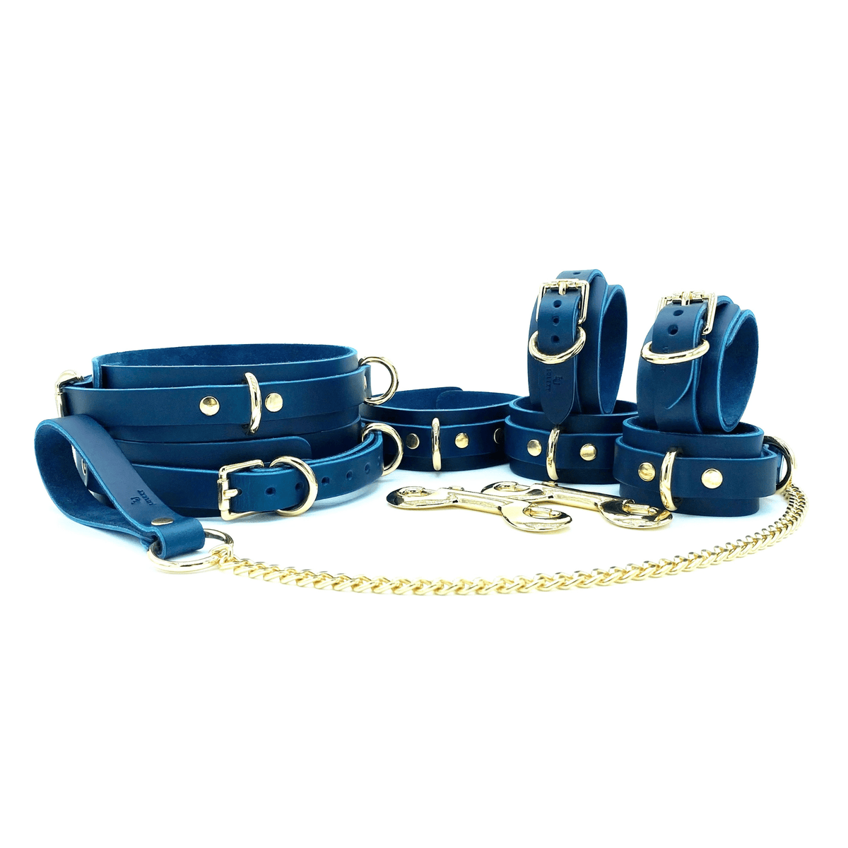 MONA 7-Piece Italian Leather Bondage Set