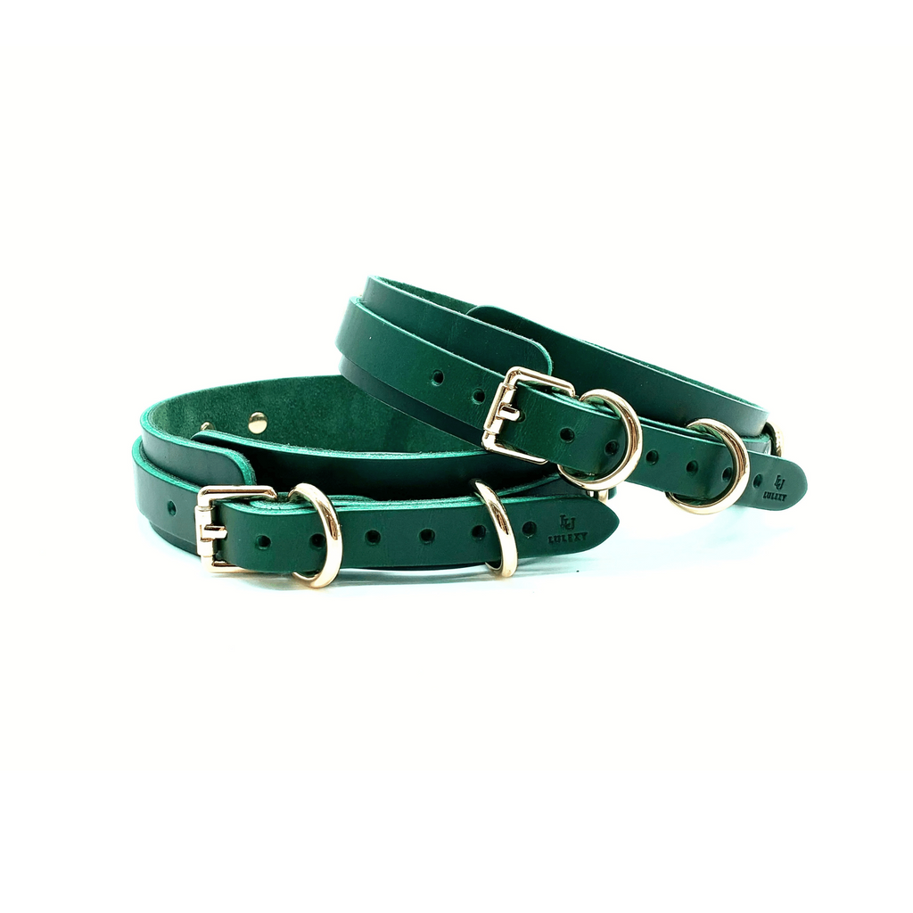 Mona Italian Leather Thigh Cuffs
