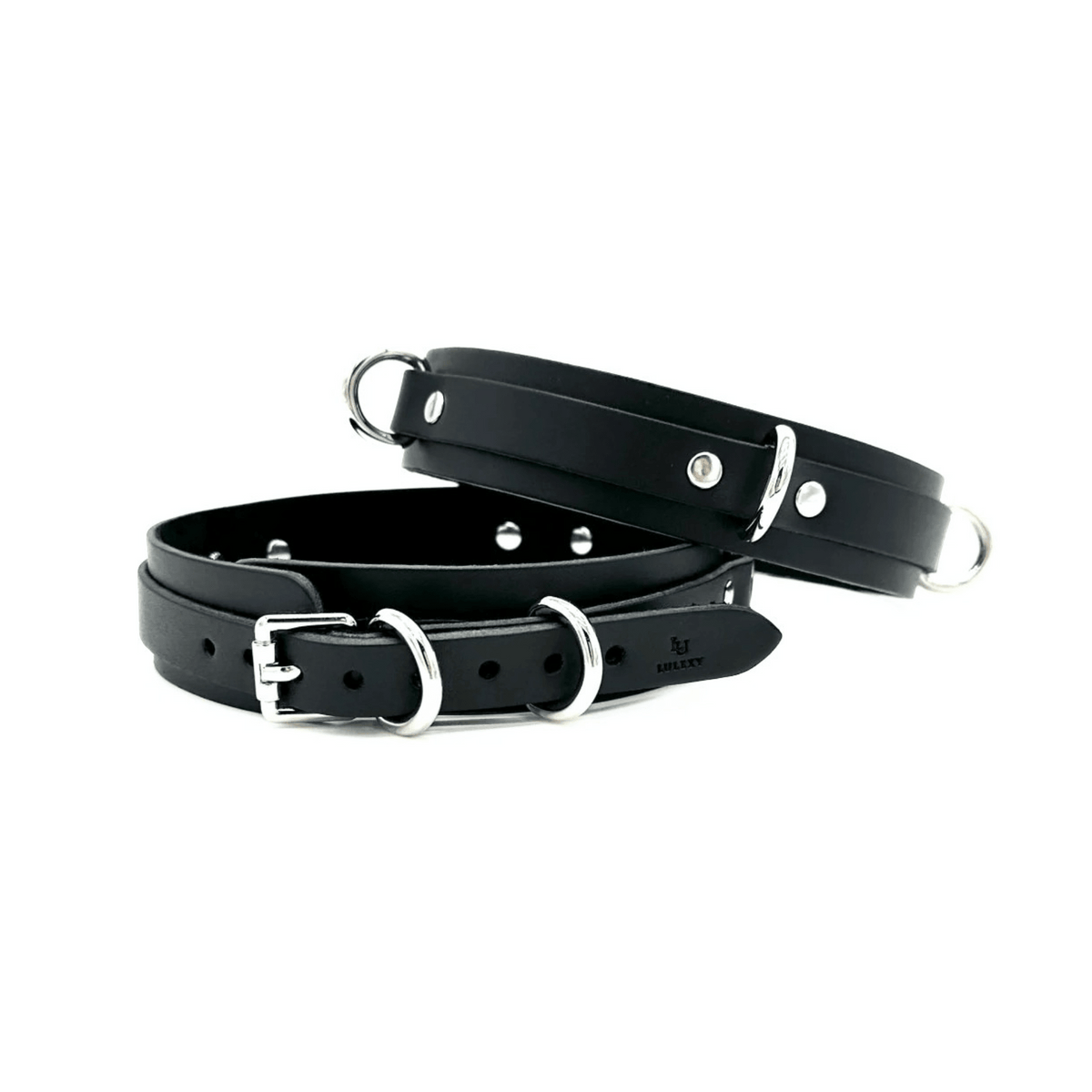 Mona Italian Leather Thigh Cuffs