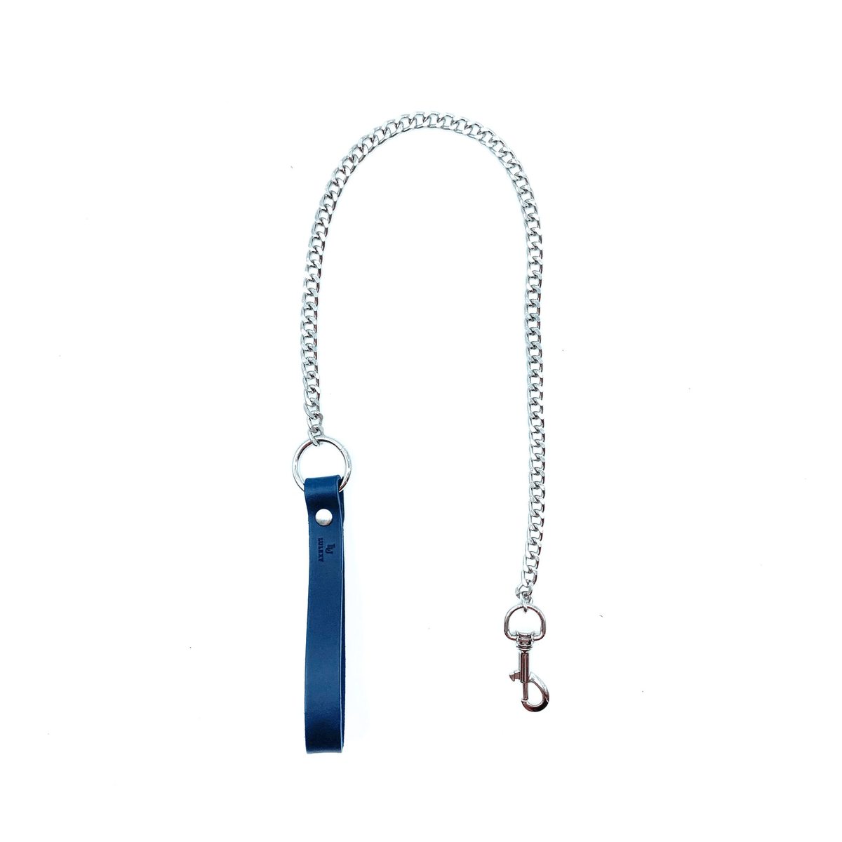 Mona Italian Leather Leash with Chain