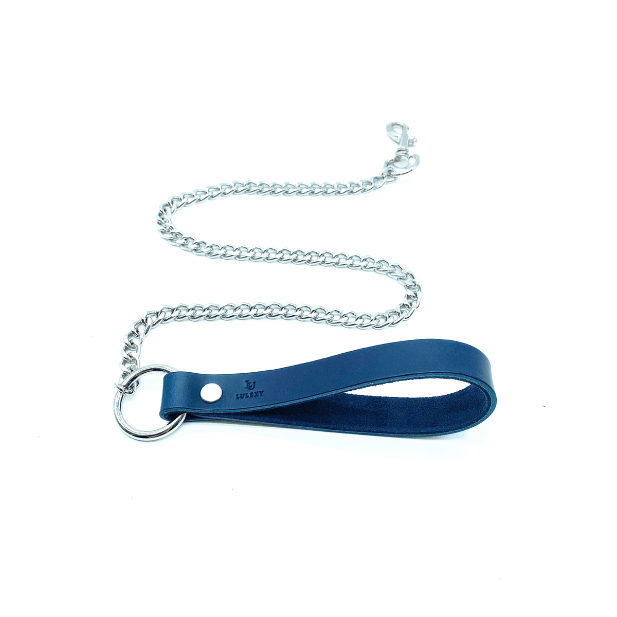 Mona Italian Leather Leash with Chain