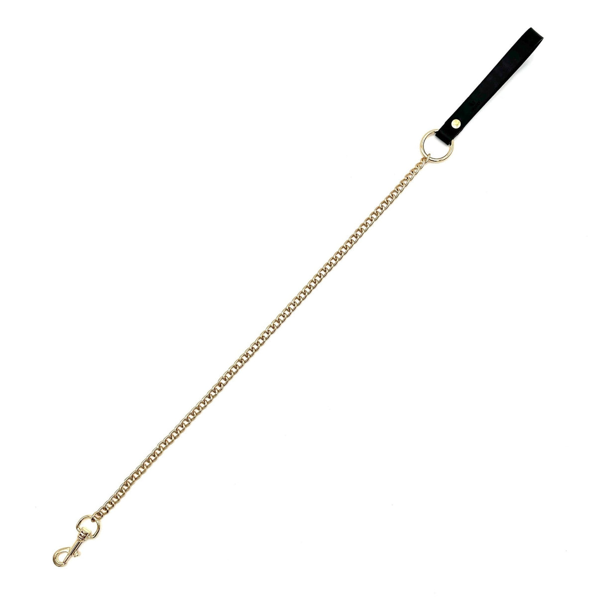 Mona Italian Leather Leash with Chain