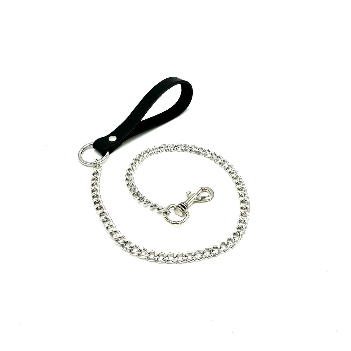 Mona Italian Leather Leash with Chain