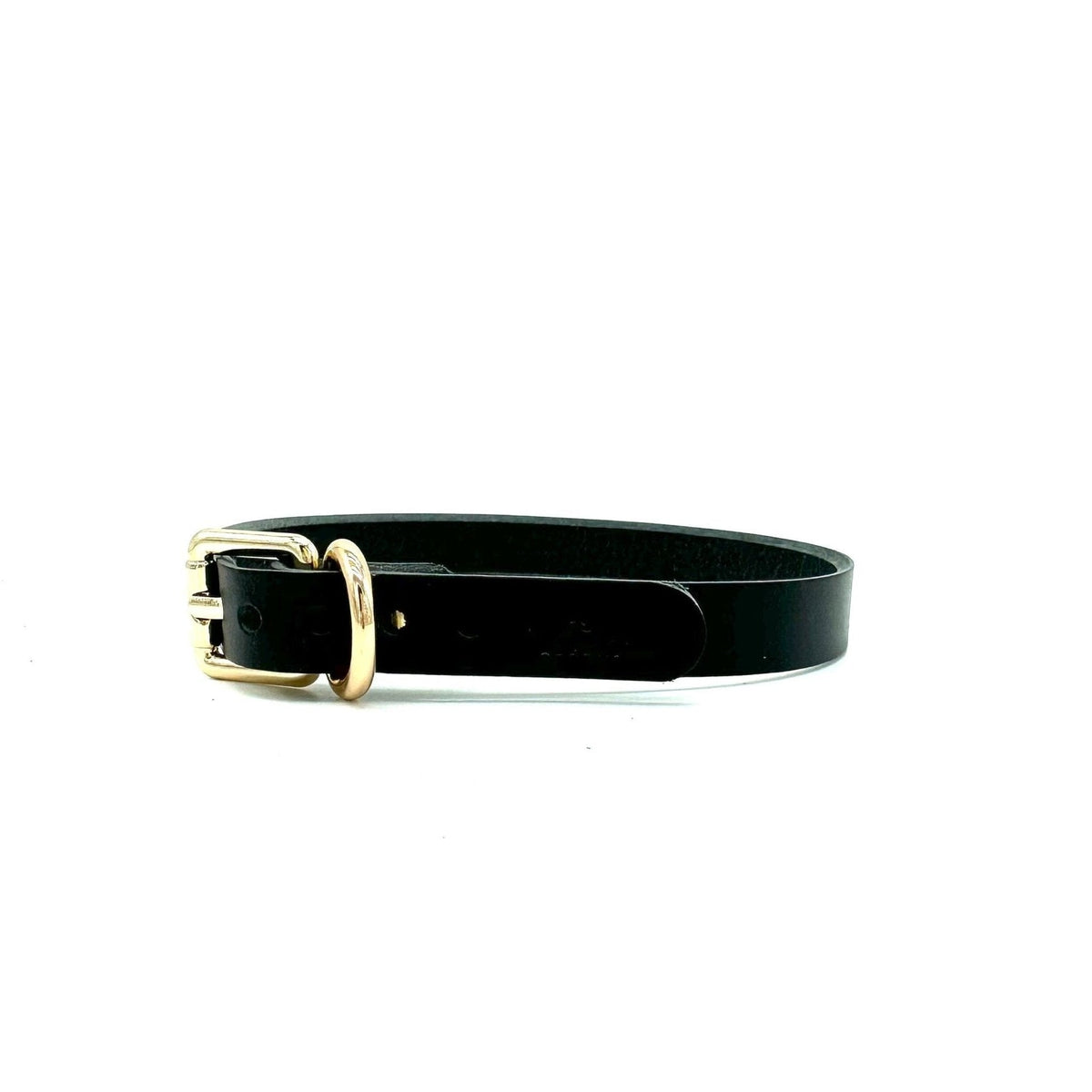 Nina Black Italian Leather Choker