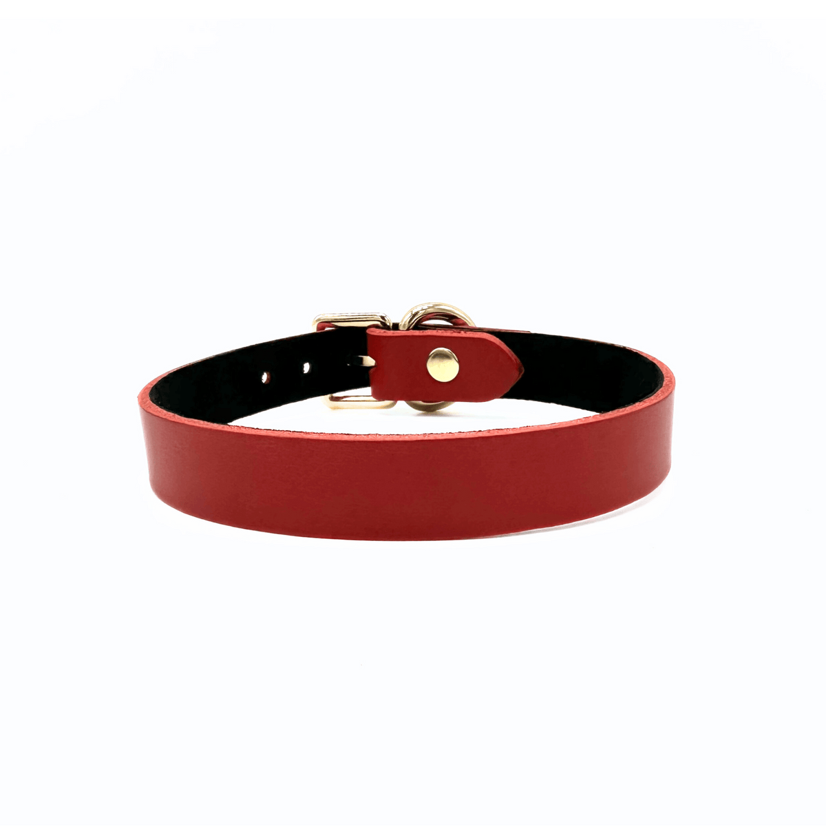 Nina Black Italian Leather Choker