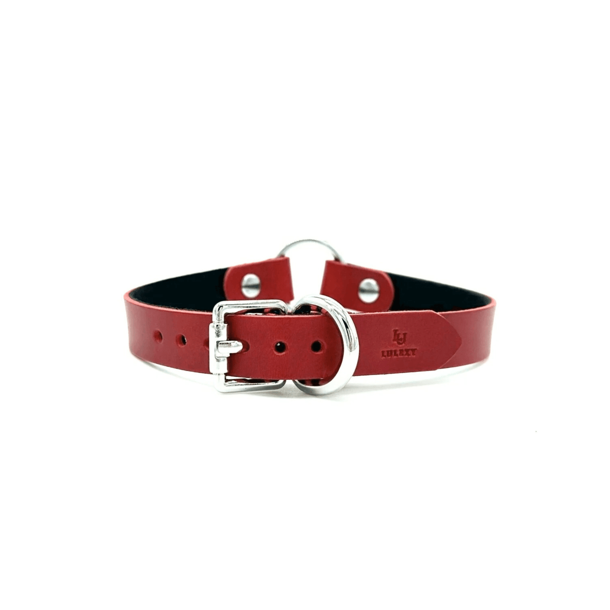 ORIA Italian Leather O Ring Choker