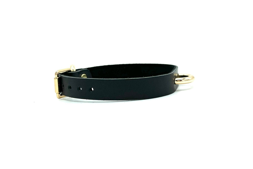 RIO Black Italian Leather Day Collar