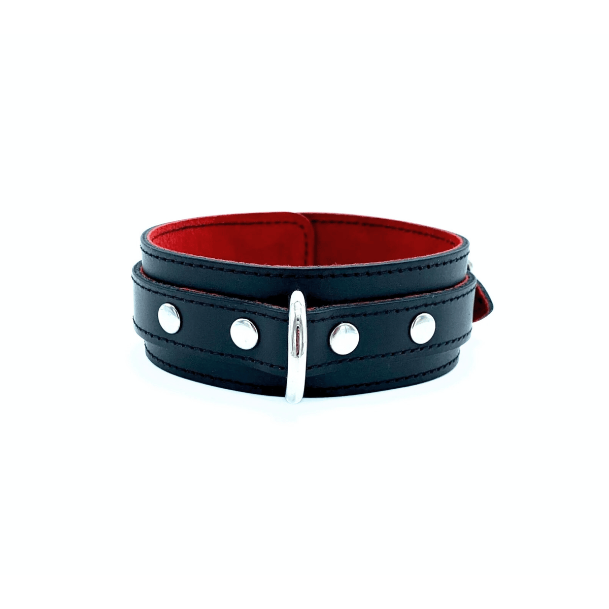 SCARLET Black Leather Collar & Leash