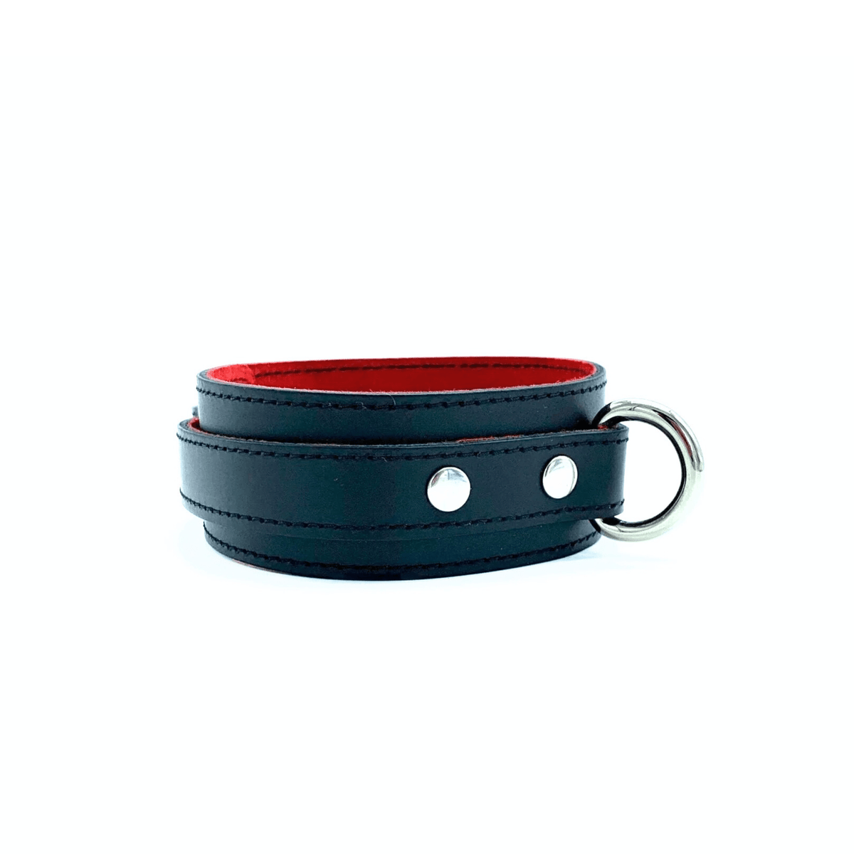 SCARLET Black Leather Collar & Leash