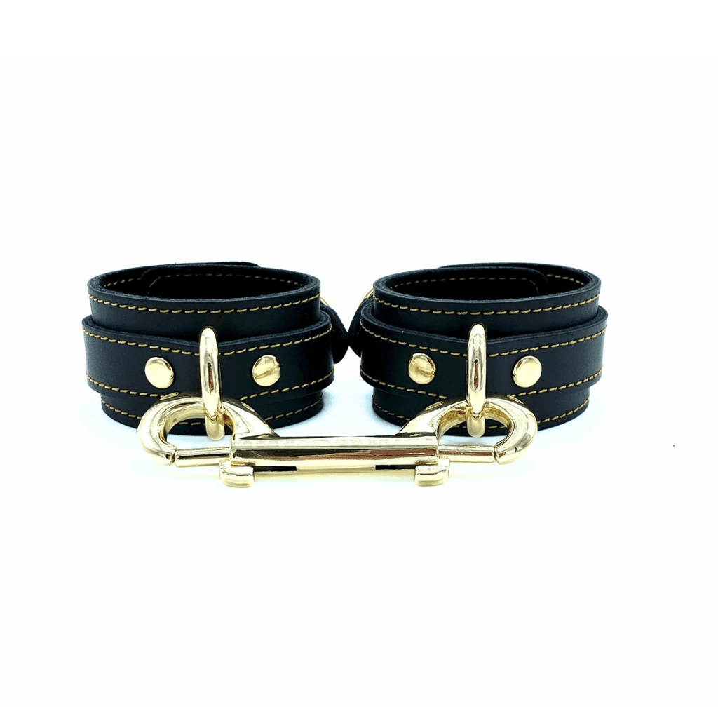 TANGO 7 Piece Set Italian Black Bondage Leather Set