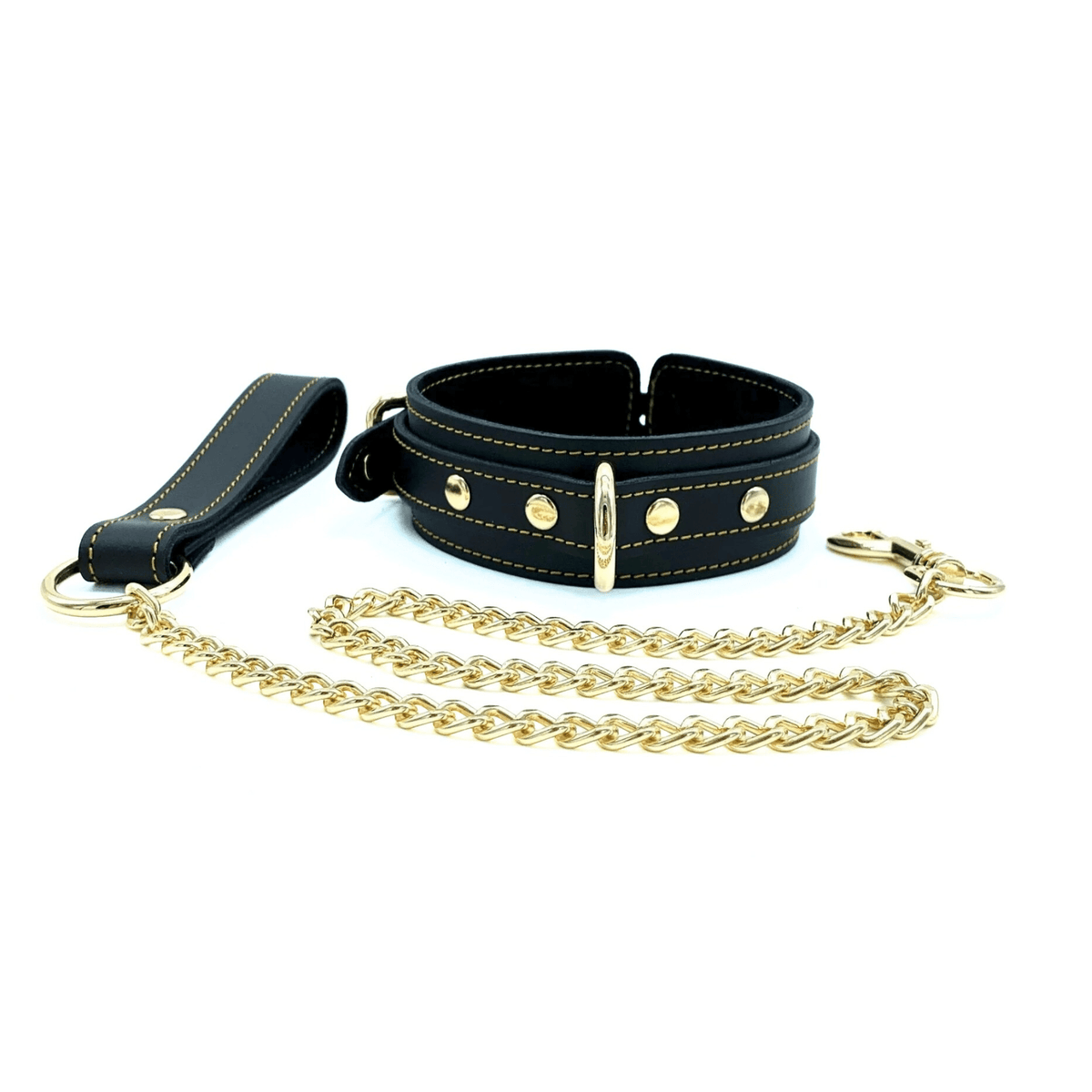 TANGO 7 Piece Set Italian Black Bondage Leather Set