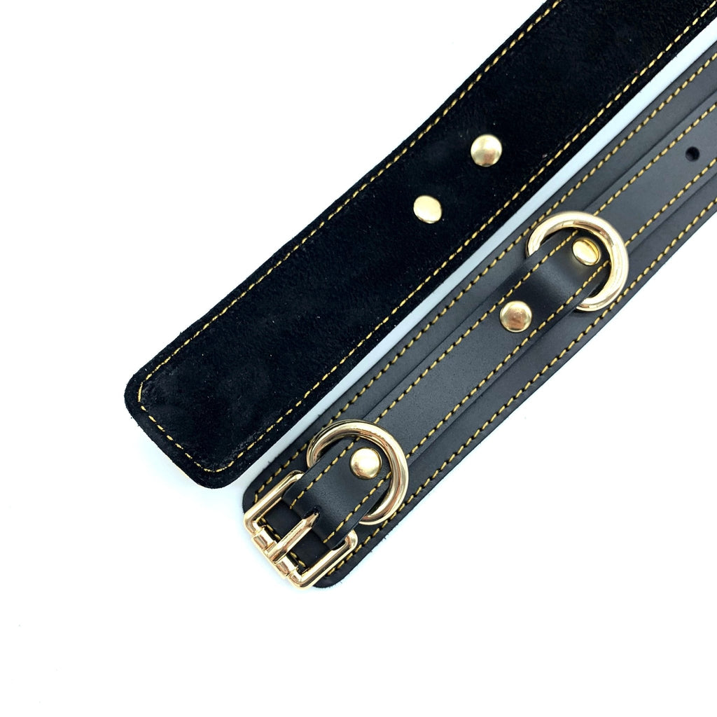 TANGO 7 Piece Set Italian Black Bondage Leather Set