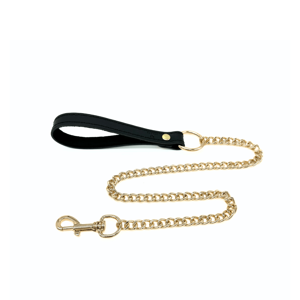 TANGO Italian Leather Leash with Chain