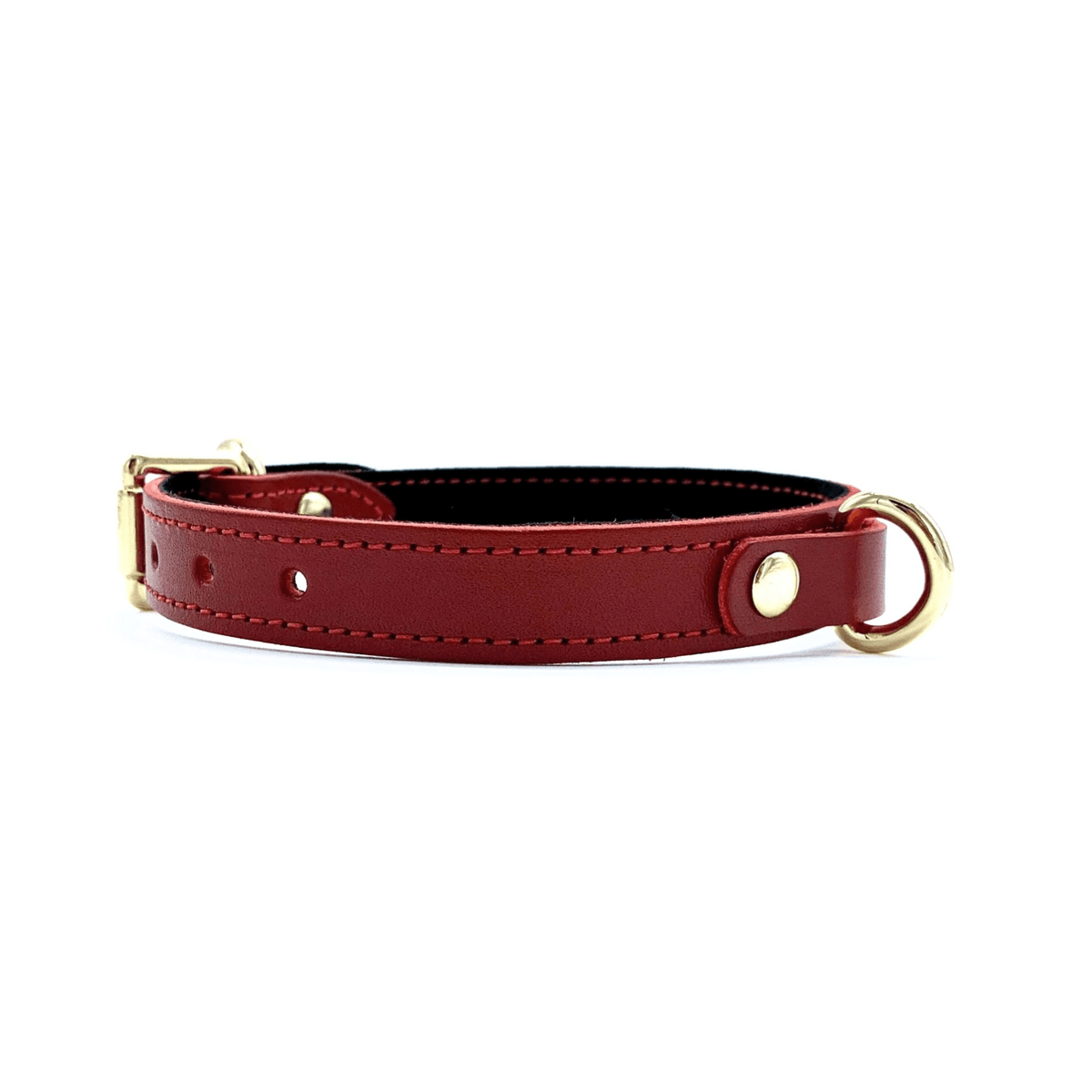Tango Mini D-Ring Italian Leather Choker