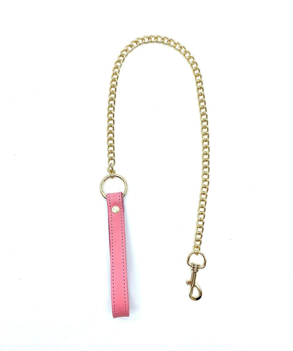 TANGO Pink Leather Collar & Leash