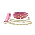 TANGO Pink Leather Collar & Leash