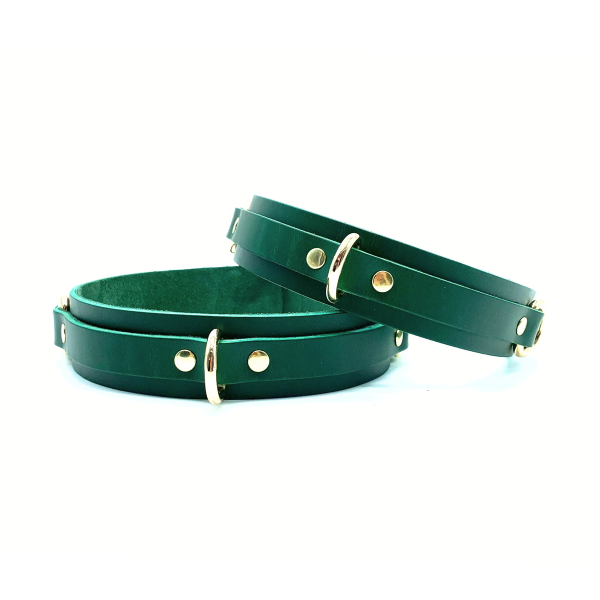 Mona Italian Leather Thigh Cuffs